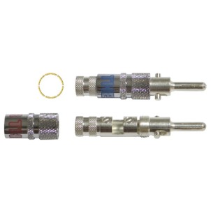 Thender 51-096SA Coppia Spine a Banana in Argento Pin con Serraggio a Espansione