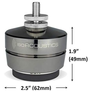 IsoAcoustics Gaia I Set 4 Isolatori Acustici per Diffusori da Pavimento Max 100Kg