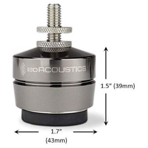 IsoAcoustics Gaia III Set 4 Isolatori Acustici per Diffusori da Pavimento Max 32Kg