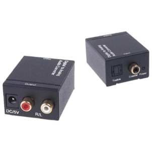 Thender DCT-3E Converitore Audio Digitale Coassiale Toslink ad Analogico Stereo