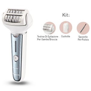 Panasonic ES-EL2A-A503 Epilatore 60pinzette 3velocità Wet&Dry Ric.1h/Auton.30m