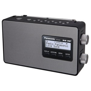 Panasonic RF-D10EG-K Black Radio DAB/DAB+ FM-RDS Speaker 10cm Sleep Batteria Corrente