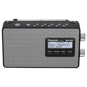 Panasonic RF-D10EG-K Black Radio DAB/DAB+ FM-RDS Speaker 10cm Sleep Batteria Corrente