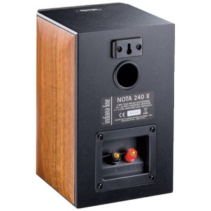 Indiana Line Nota 240 XL Noce Coppia Casse Scaffale 30-60W 2 vie Bass Reflex