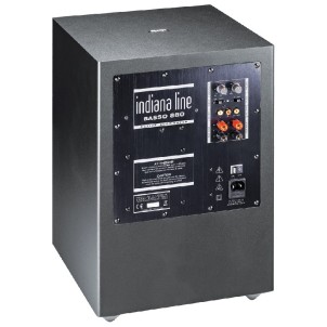 Indiana Line Basso 880 Nero Subwoofer Attivo 400Watt Woofer 27,5cm Sealed Cabinet
