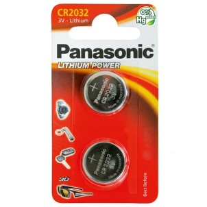 Panasonic CR2032L/2BP 3V Batteria Bottone Litio Blister 2pile