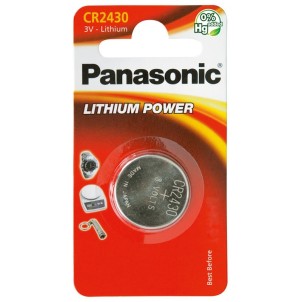 Panasonic CR2430EL/1BP 3V Batteria Bottone Litio Blister 1pila