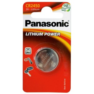 Panasonic CR2450EL/1BP 3V Batteria Bottone Litio Blister 1pila