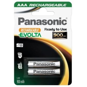 Panasonic HHR-4XXE/2BC AAA 1,2V Batteria MiniStilo Ricaricabile NiMh 900mAh Blister 2pile