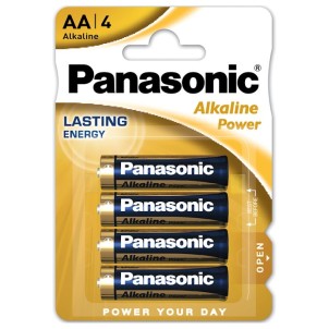Panasonic LR6APB/4BP AA 1,5V Batteria Stilo Alcalina Power Blister 4pile