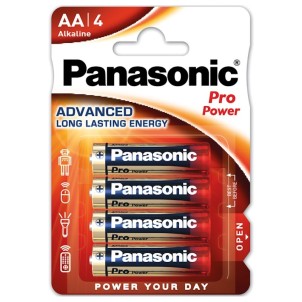 Panasonic LR6PPG/4BP AA 1,5V Batteria Stilo Alcalina Pro Power Blister 4pile