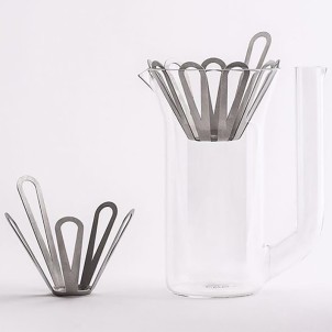 E&B Lab Carafe + Flower V60 & Wave KIT: Caraffa in Vetro e 2 Fiori Porta Filtri in Carta