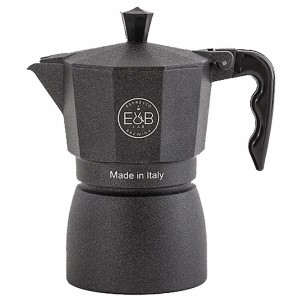 E&B Lab Moka Classic 3T Moka 3 Tazze per Piani a Gas Competition Moka Filter 