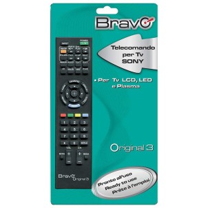 Bravo Original 3 Telecomando di Ricambio per TV Sony