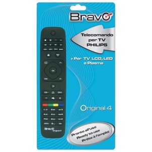 Bravo Original 4 Telecomando di Ricambio per TV Philips