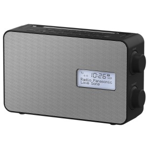 Panasonic RF-D30BTEG-K Black Radio DAB/DAB+/FM Bluetooth Speaker 10cm Timer Batteria Corrente