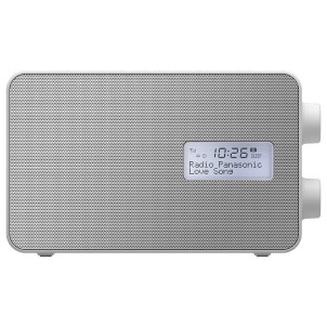 Panasonic RF-D30BTEG-W White Radio DAB/DAB+/FM Bluetooth Speaker 10cm Timer Batteria Corrente