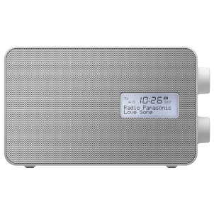 Panasonic RF-D30BTEG-W White Radio DAB/DAB+/FM Bluetooth Speaker 10cm Timer Batteria Corrente