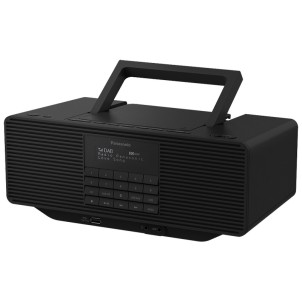 Panasonic RX-D70BTEG-K Black Hi-Fi Portatile CD USB Bluetooth Aux Radio DAB+ FM 30 memorie