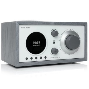 TivoliAudio Model One+ Grey/White Radio DAB/DAB+ FM Bluetooth Aux Orologio Sveglia