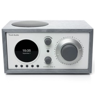 TivoliAudio Model One+ Grey/White Radio DAB/DAB+ FM Bluetooth Aux Orologio Sveglia
