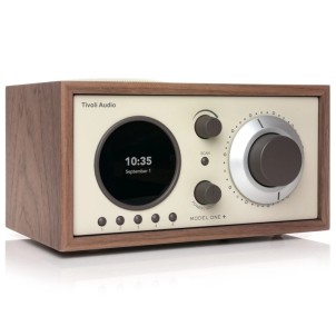 TivoliAudio Model One+ Walnut/Beige Radio DAB/DAB+ FM Bluetooth Aux Orologio Sveglia