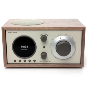 TivoliAudio Model One+ Walnut/Beige Radio DAB/DAB+ FM Bluetooth Aux Orologio Sveglia