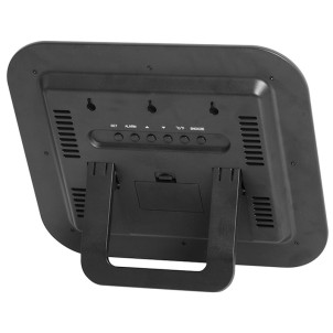 Trevi OM3520D Black Orologio Digitale Calendario Temperatura Umidità da Parete o Tavolo