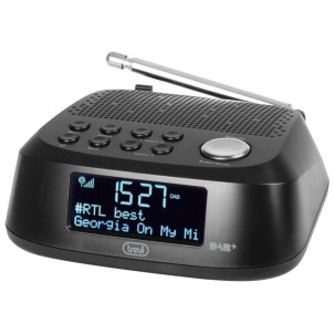 Trevi RC80D4DAB Black Radiosveglia DAB/DAB+ FM 30memorie Snooze Sleep