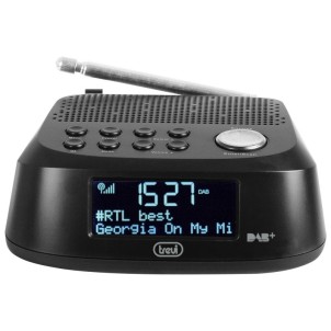 Trevi RC80D4DAB Black Radiosveglia DAB/DAB+ FM 30memorie Snooze Sleep