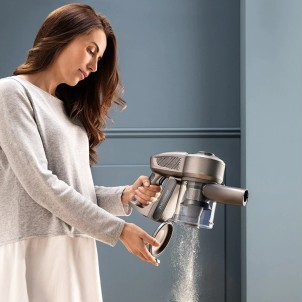 DeLonghi XLM419.TDC Colombina Evo Silver Scopa Ricaricabile 21,6V 400W Autonomia 30m 4Filtri