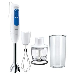 Braun MQ3025WH Spaghetti Minipimer 700W 1Velocità+Turbo AstaAcciao Frusta Tritatutto Bicchiere