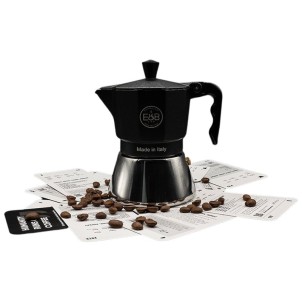 E&B Lab Moka Induction 3T Moka 3 Tazze per Piani a Induzione Competition Moka Filter 