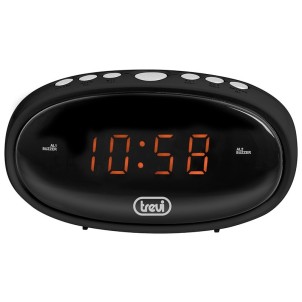 Trevi EC880 Black Orologio Digitale LED Luminosi Doppia Sveglia