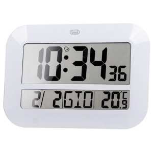 Trevi OM3540D White Orologio con Temperatura Calendario Tavolo o Parete Digitale