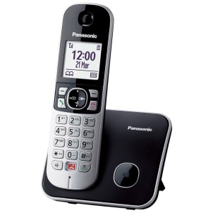 Panasonic KX-TG6851JTB Black Telefono Cordless DECT-GAP VivaVoce Display1.8" Rubrica 200 Numeri