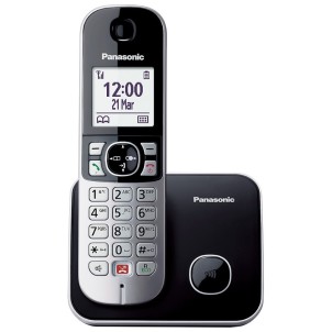 Panasonic KX-TG6851JTB Black Telefono Cordless DECT-GAP VivaVoce Display1.8" Rubrica 200 Numeri