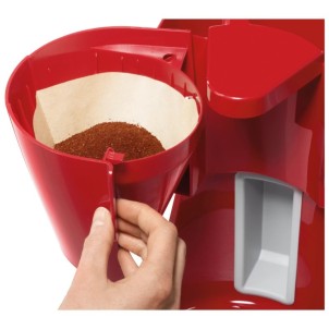 Bosch TKA3A034 Rosso Macchina del Caffè Americano 1100W Sistema AntiGoccia AutoOff