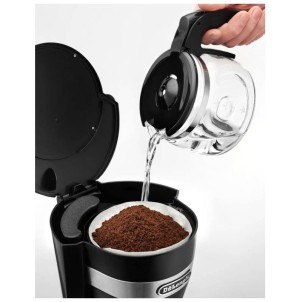 DeLonghi ICM14011 Nero Macchina del Caffè Americano 600W 5 Tazze Filtro Nylon Funzione Aroma