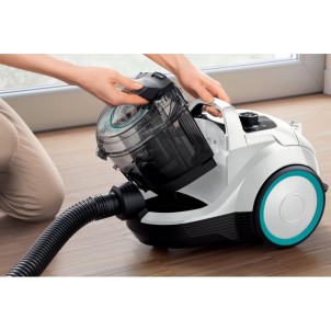 Bosch BGC21HYG1 Bianco Aspirapolvere Traino senza Sacco 550W Power AirCycle ProHygiene