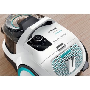 Bosch BGC21HYG1 Bianco Aspirapolvere Traino senza Sacco 550W Power AirCycle ProHygiene