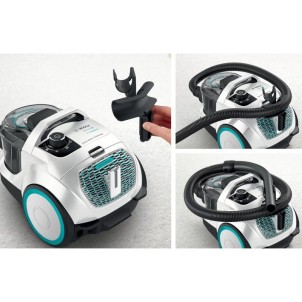 Bosch BGC21HYG1 Bianco Aspirapolvere Traino senza Sacco 550W Power AirCycle ProHygiene