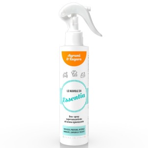 Essentia Le Nuvole Agrumi e Zagara 250ml Spray Igienizza Profuma Deterge Ambienti Superfici Tessuti