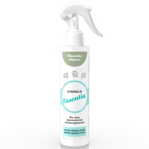 Essentia Le Nuvole Muschio Bianco 250ml Spray Igienizza Profuma Deterge Ambienti Superfici Tessuti