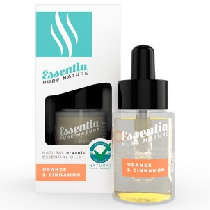 Essentia Olio Essenziale Orange e Cinnamon Biologico 15ml Flacone con Contagocce per Diffusori