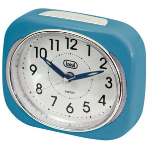 Trevi SL3040 Blu Sveglia Analogica Movimento Digitale Suoneria in Crescendo con Lampeggio