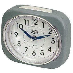 Trevi SL3040 Grigio Sveglia Analogica Movimento Digitale Suoneria in Crescendo con Lampeggio
