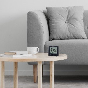 ExploreScientific RDC1005 Black Orologio Radiocontrollato Doppio Allarme Sveglia