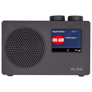 RLine SounDAB One BT Black Radio DAB FM RDS Bluetooth LineIN Sveglia Display 2,4"