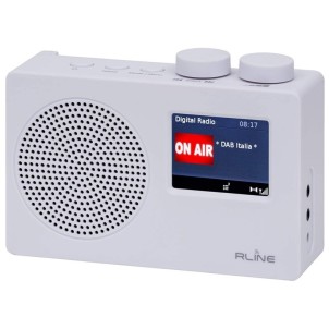 RLine SounDAB One BT White Radio DAB FM RDS Bluetooth LineIN Sveglia Display 2,4"